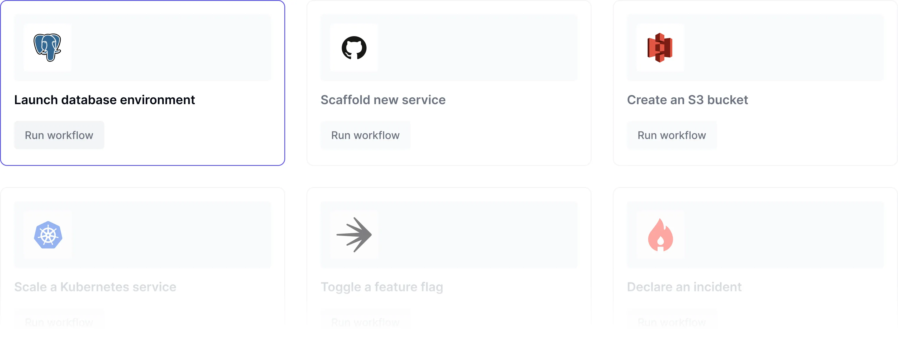DX Self-Service platform enabling teams with one-click actions for provisioning, day-2 ops, and incident response
