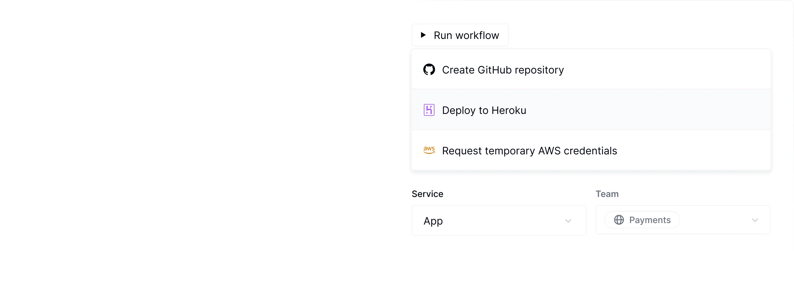 Comprehensive self-service workflow automation interface scaling operations without traditional ticketing systems