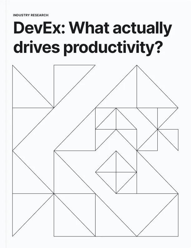 DevEx: What actually drives productivity?