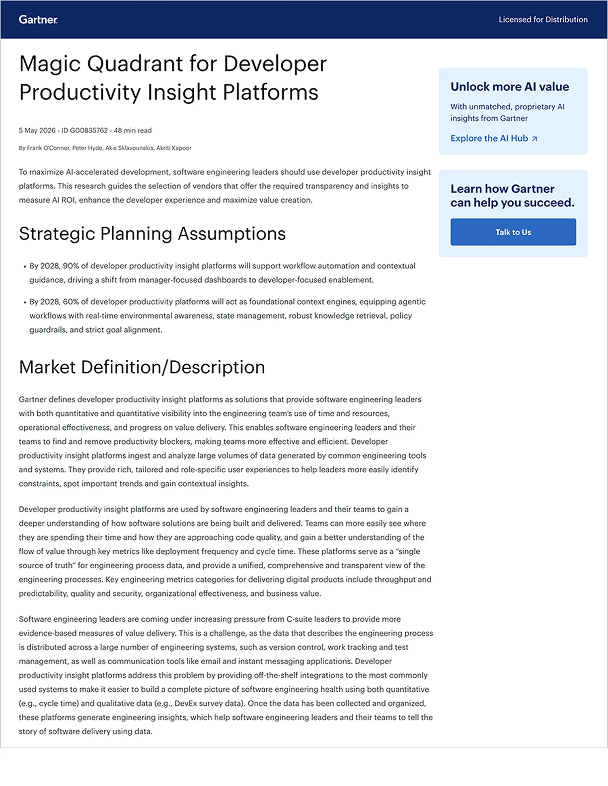 Atlassian (DX) named a Leader in the 2026 Gartner® Magic Quadrant™ for Developer Productivity Insight Platforms