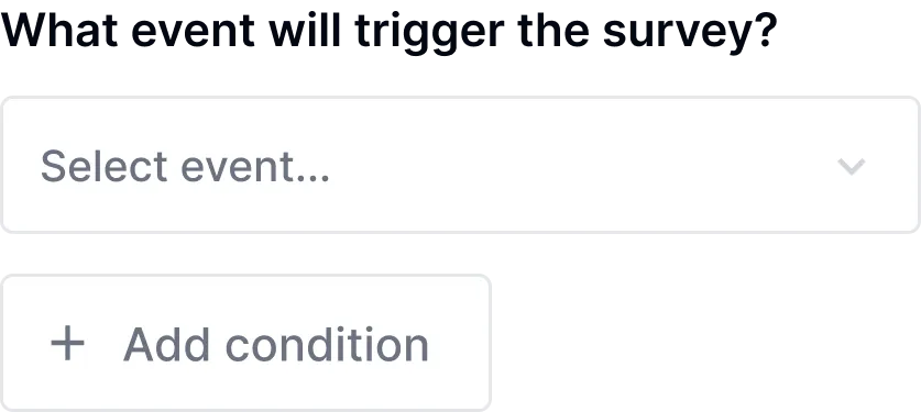 Feedback template configuration showing automated question setup for developer experience surveys