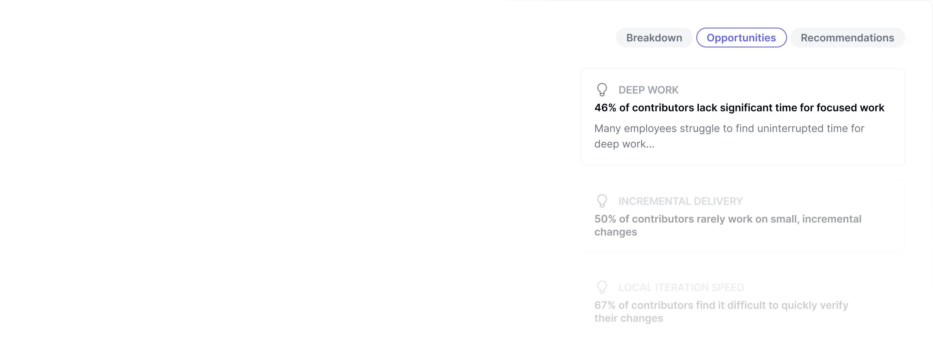 Comprehensive DX Core 4 framework dashboard unifying DORA, SPACE, and DevEx metrics with benchmark comparisons