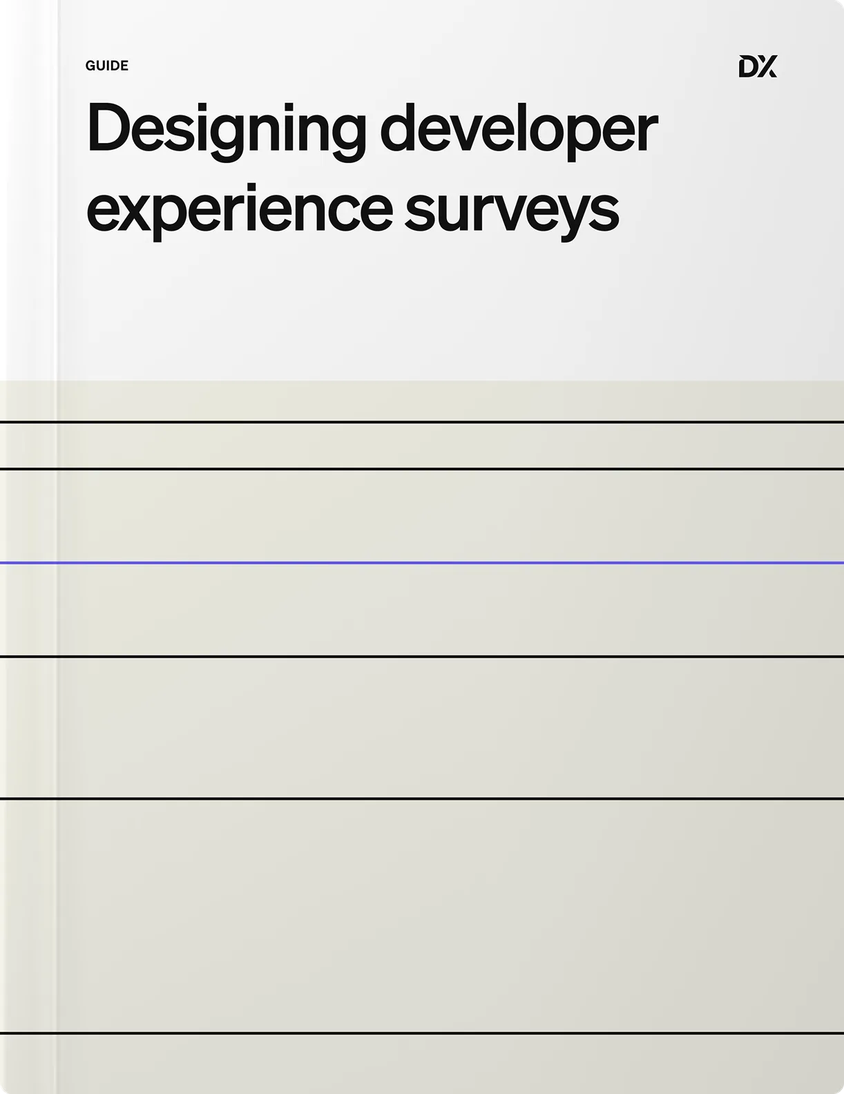 Designing developer experience surveys