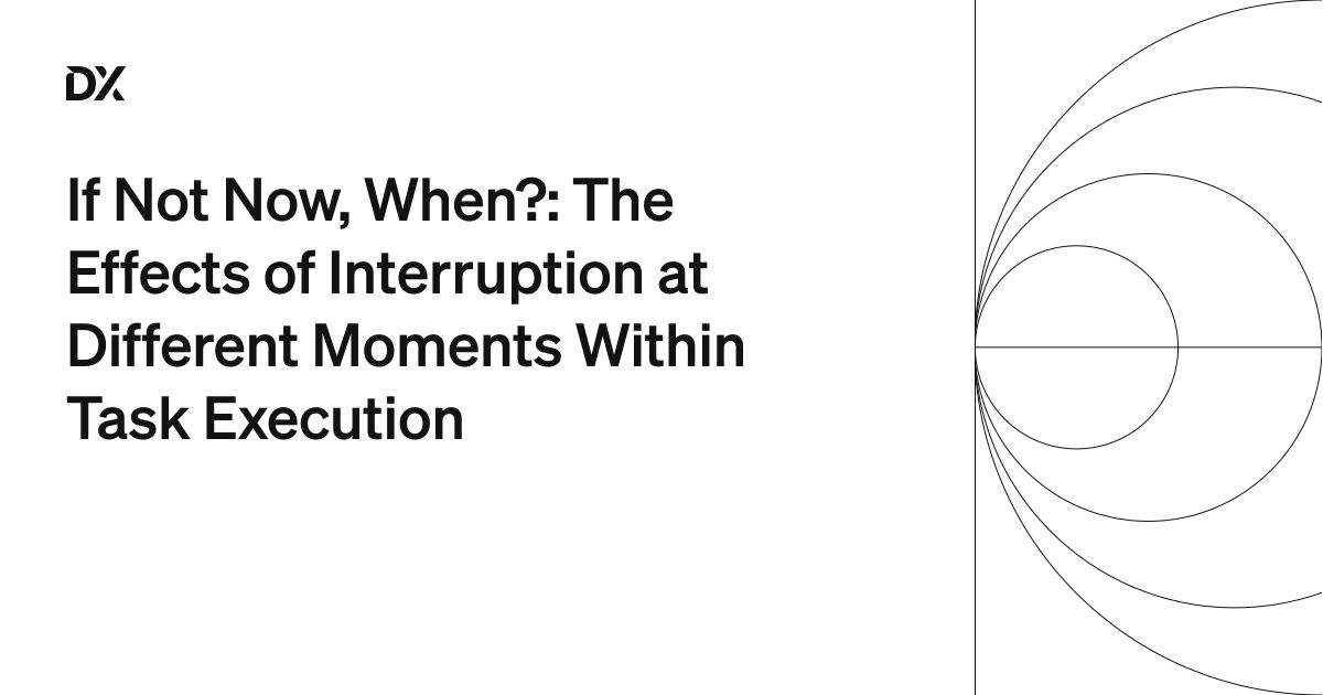 If Not Now, When?: The Effects of Interruption at Different Moments ...